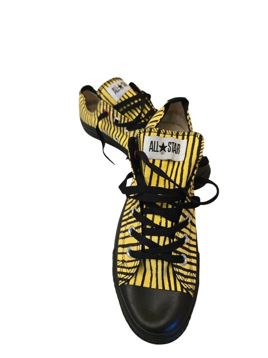 Rare 2008 Converse RED Campaign Chuck Taylor All Star Yellow Black Stripe main image 6